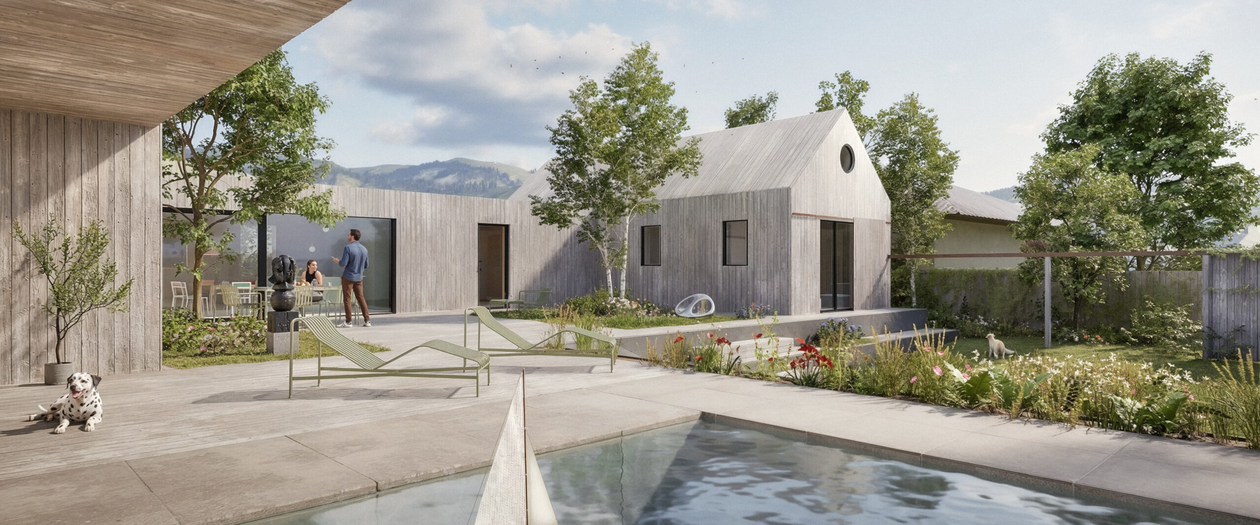 Family House With Atrium